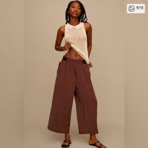 By Anthropologie Wide Leg Safari Pants Size SP